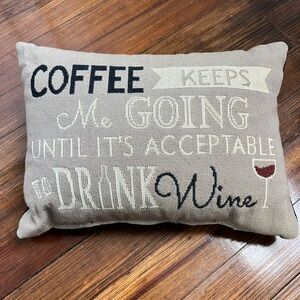Wine lover’s accent pillow